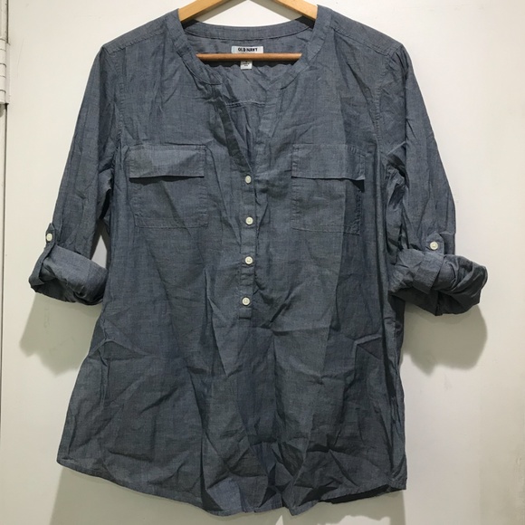 NWOT Old Navy Chambray Tunic - Picture 4 of 12